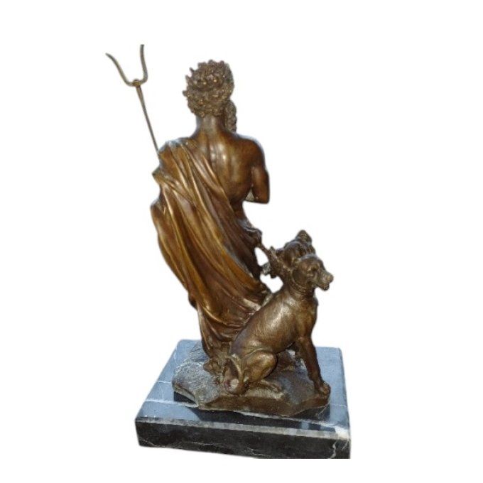 BD20. Bronze sur marbre Hadès et Cerbère
