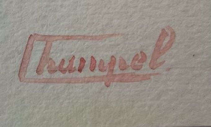 TAE10. Aquarelle d'une Andalouse