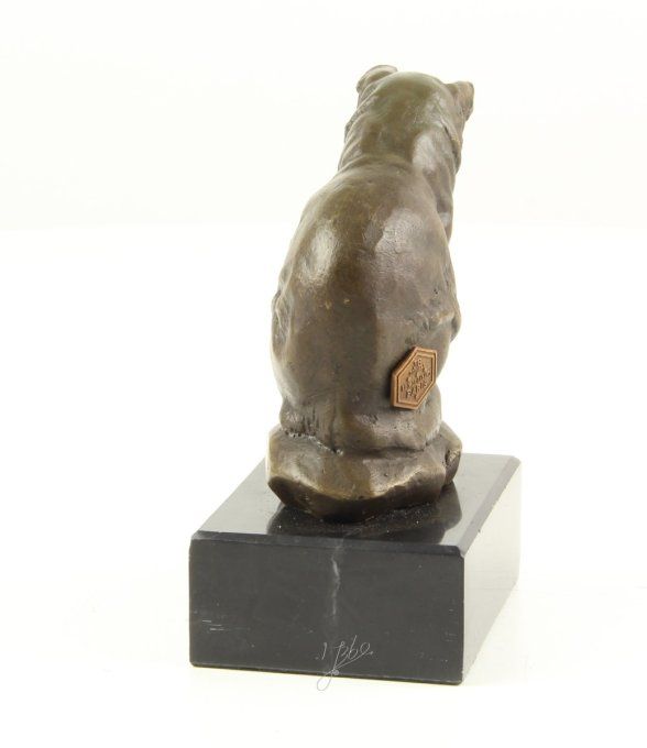 BA28.Bronze sur marbre d'un Chat