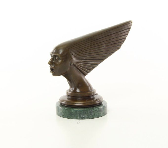 BAD03.Bronze sur marbre mascotte