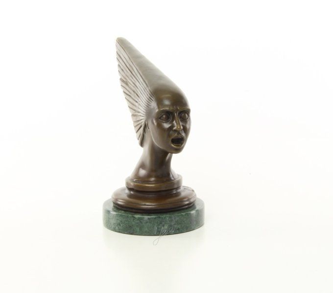 BAD03.Bronze sur marbre mascotte