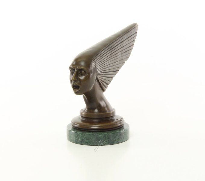BAD03.Bronze sur marbre mascotte