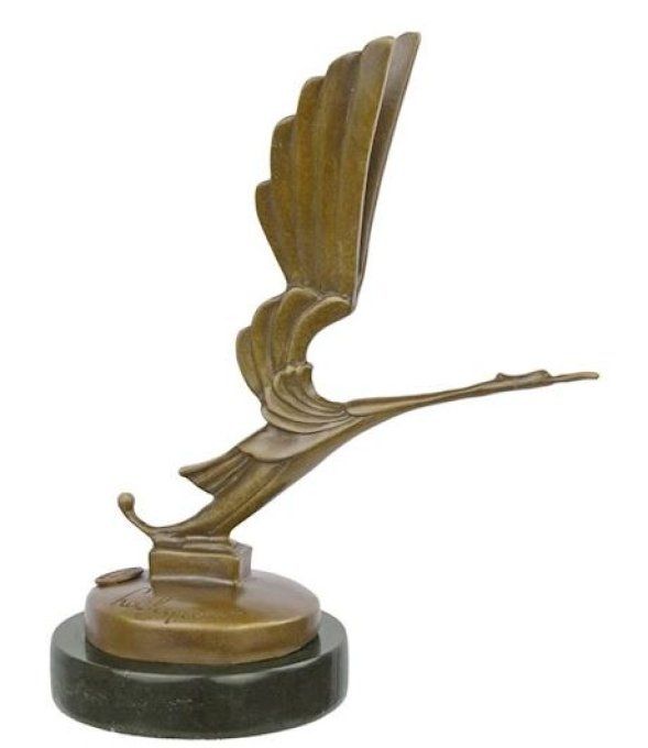 BAD10. Bronze sur marbre d'une mascotte