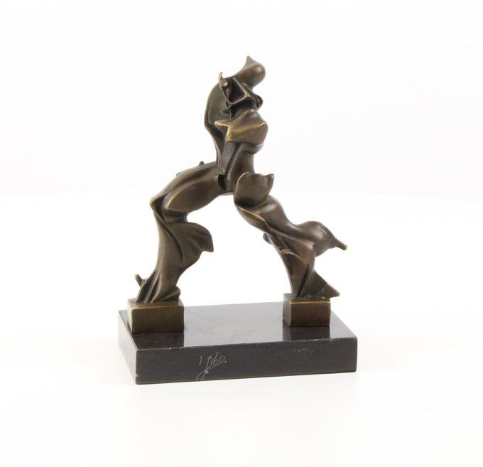 BAD18.Bronze sur marbre d'un Alien