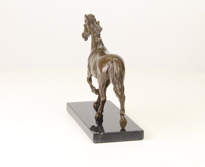 BA21.Bronze sur marbre Cheval Pur sang
