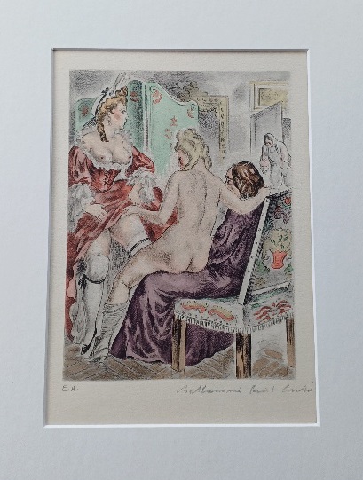 TAE7. Gravure couleurs de Berthommé st André