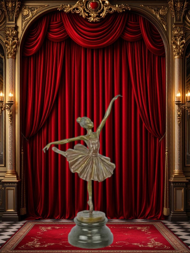 BD23 : Bronze sur Marbre d'une Ballerine